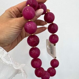 Collar perlas buganvilla