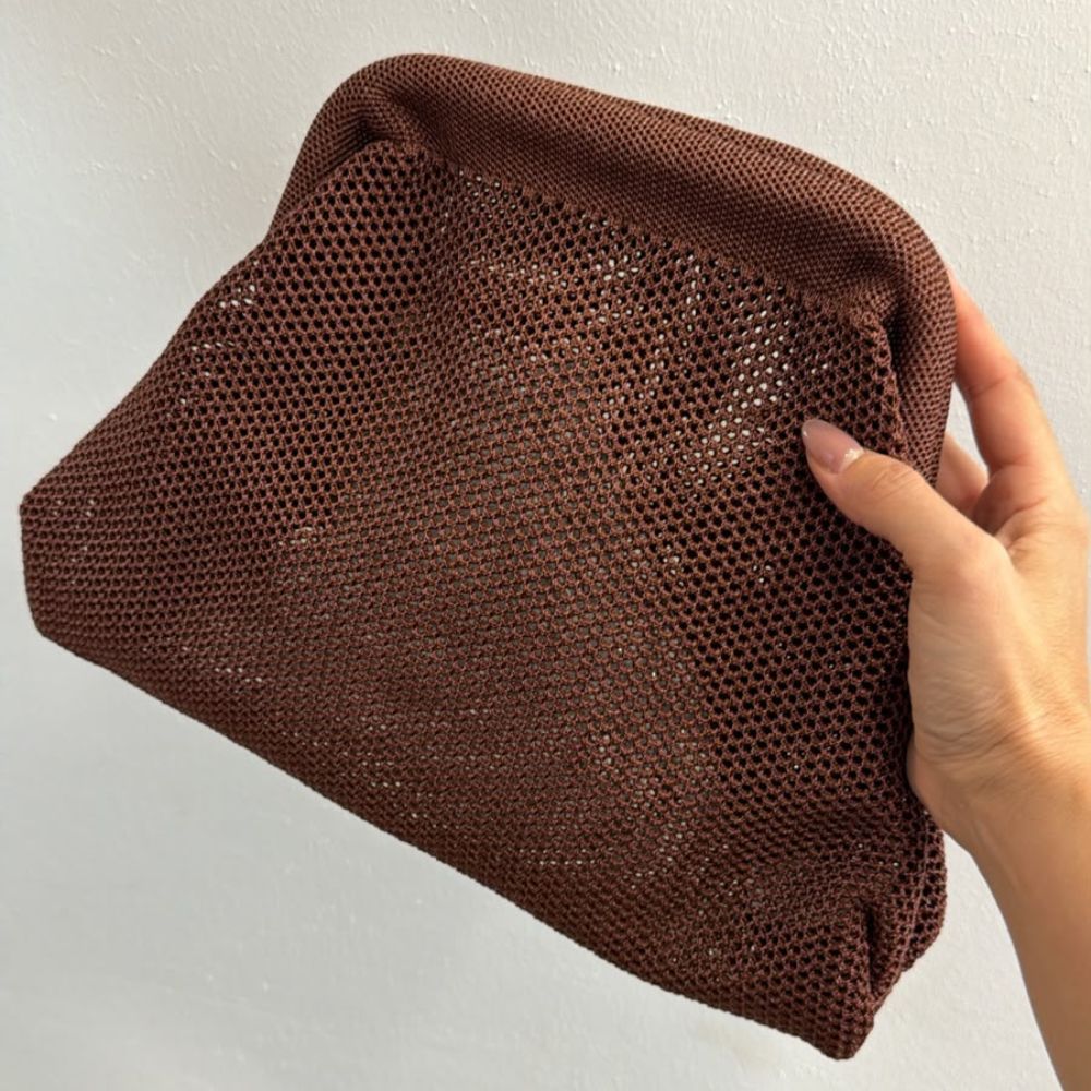 Bolso monedero red en marrón